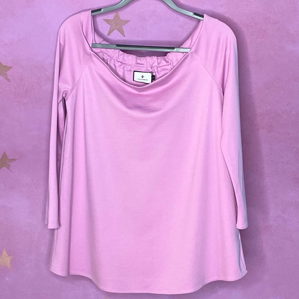 Tuckernuck Miranda Lilac Off Shoulder Top Women’s Size Large